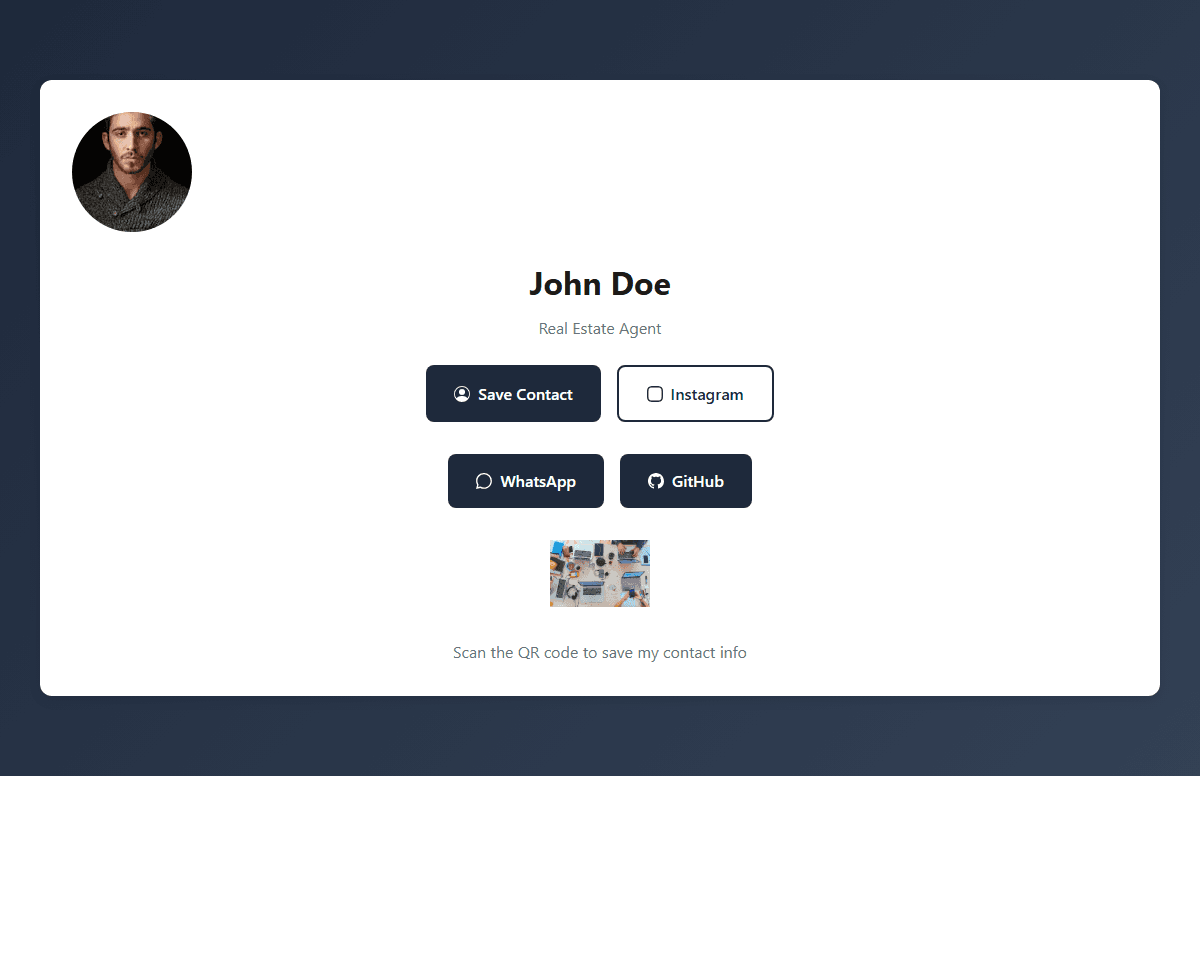 Real Estate Digital Business Card - Luxury Gold (Card Swipe)