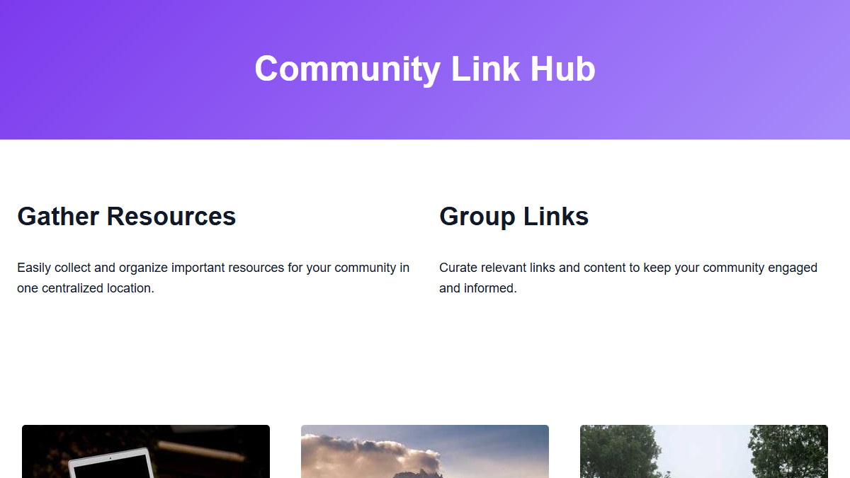 Community Link Hub