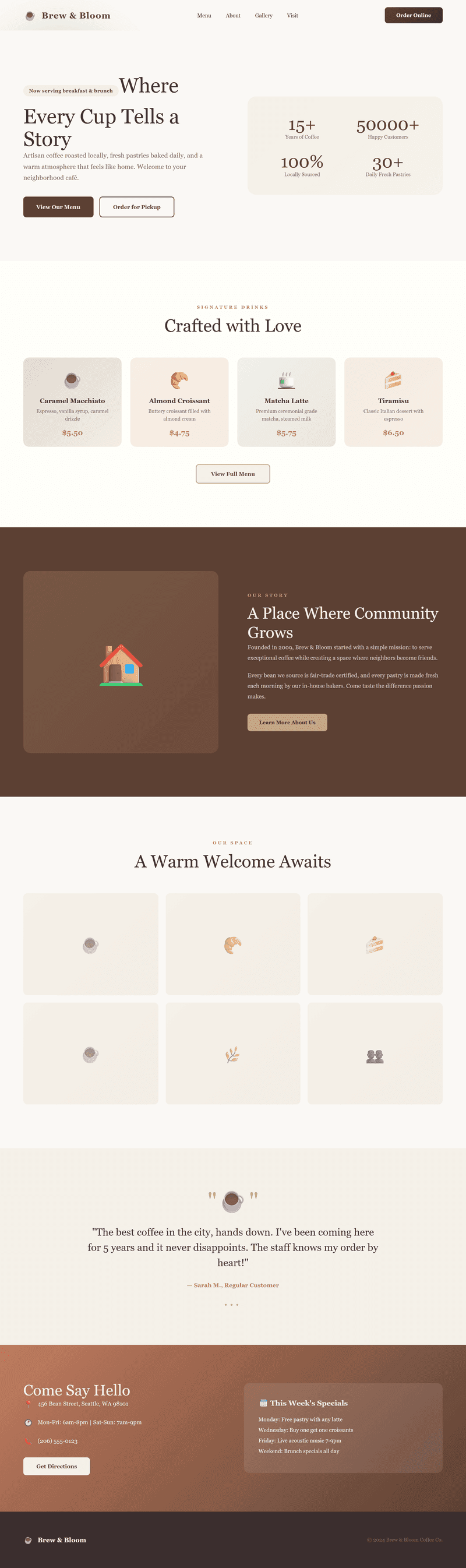 Coffee Shop & Bakery