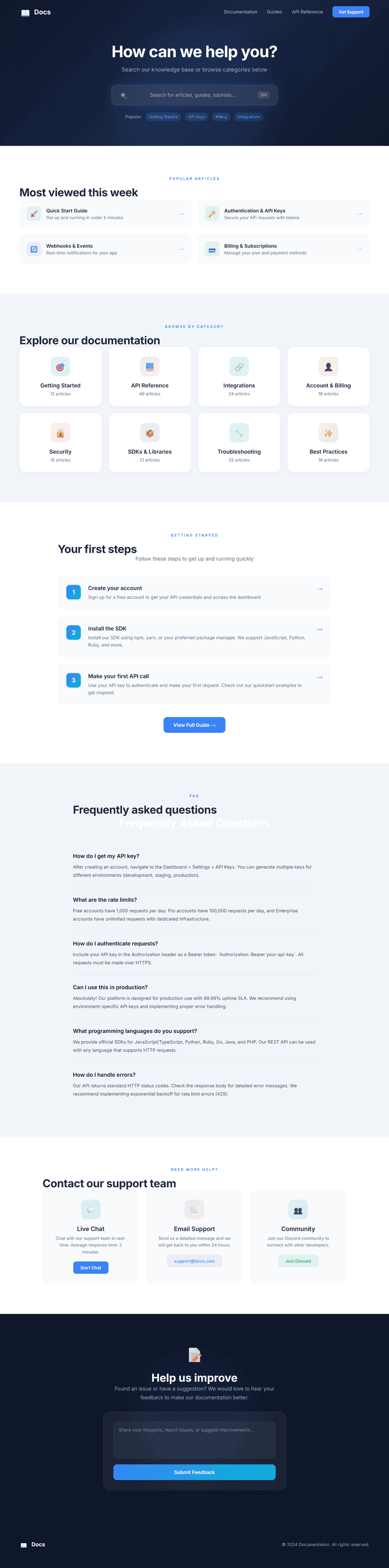 Documentation & Knowledge Base