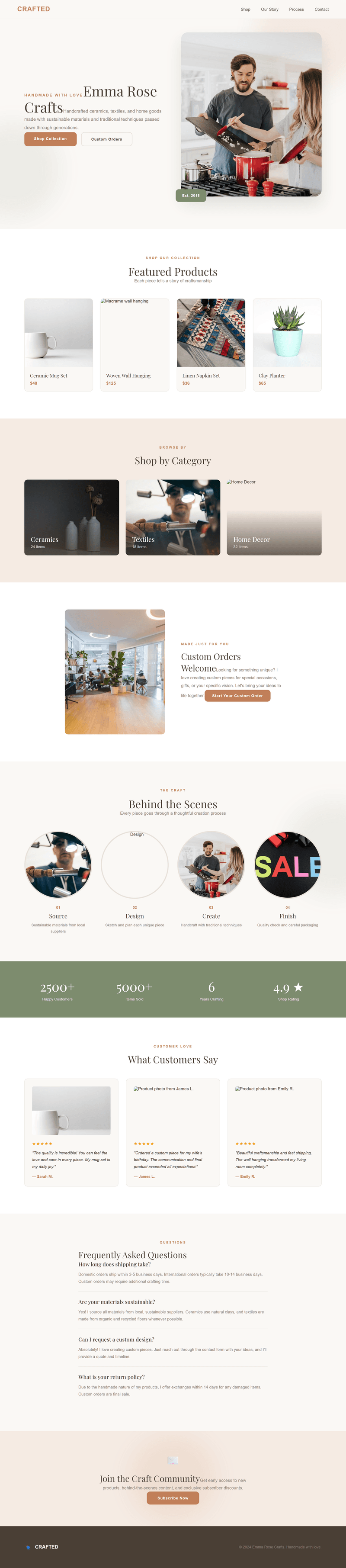 Handmade & Craft Store