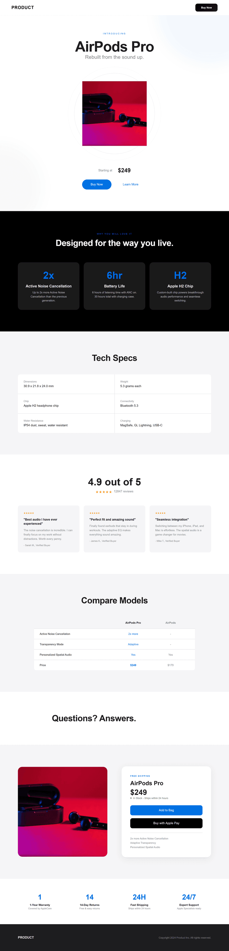 Single Product Launch