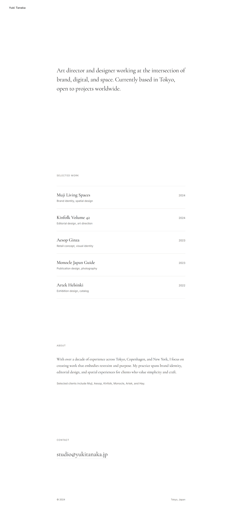 Ultra-Minimal Portfolio